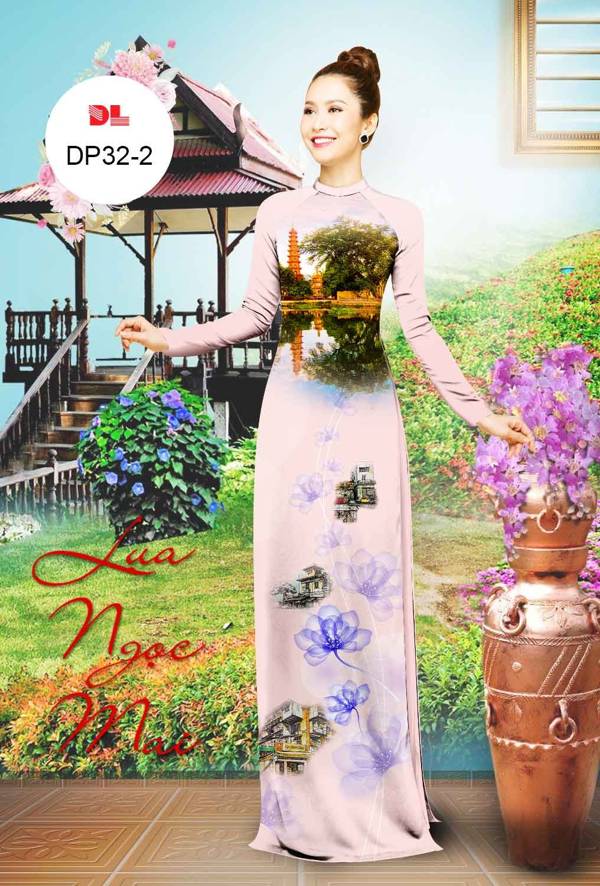 Vải Áo Dài Phong Cảnh AD DP32 10